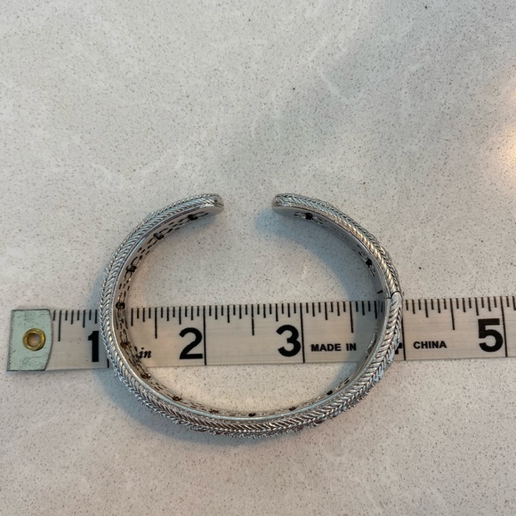 Judith Ripka Classic Hinged Cuff Bracelet in Sterling Silver - Picture 10 of 10